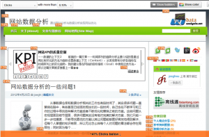 了解网站数据 分析网站页面的点击情况